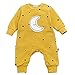 Bebone Peluches de niños niñas Pijamas de Traje de casa Ropas de Estrellas y de bebés de la Luna (Amarillo, 3-6 Meses)