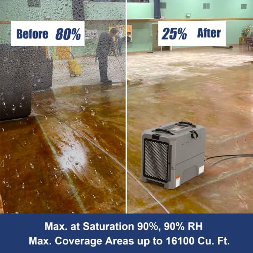 Abestorm Commercial Dehumidifiers With Pump, Lgr 180 Ppd Dehumidifier For Crawl Space, Basement, Large Space, Industrial Dehumidifier For Large Room Or Warehouse, Auto Defrosting, Memory Starting, 5 Years Warranty #TOP4