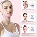 V Line Chin Strap for Sleeping, V Line Shaping Chin Mask for Women, Reusable Jawline Support Mask, Skin-Friendly Breathable Cooling Fabric with Hot Press Technology, Medium Pink