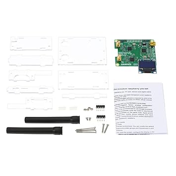 WorldCare USB Communication 2018 Duplex MMDVM Hotspot Module Expansion Board RX TX UHF VHF Support P25 DMR YSF NXDN with + 2pcs + Acrylic Shell for Pi