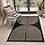 Lahome Modern Rainbow Easy Jute Rug, 3x5 Patio Rugs Washable Rugs for Entryway Farmhouse Black Classroom Office Rug, Non Slip Indoor Door Mat Contemporary Outdoor Porch Rug for Guestroom Room Decor