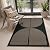Lahome Modern Rainbow Easy Jute Rug, 3x5 Patio Rugs Washable Rugs for Entryway Farmhouse Black Classroom Office Rug, Non Slip Indoor Door Mat Contemporary Outdoor Porch Rug for Guestroom Room Decor
