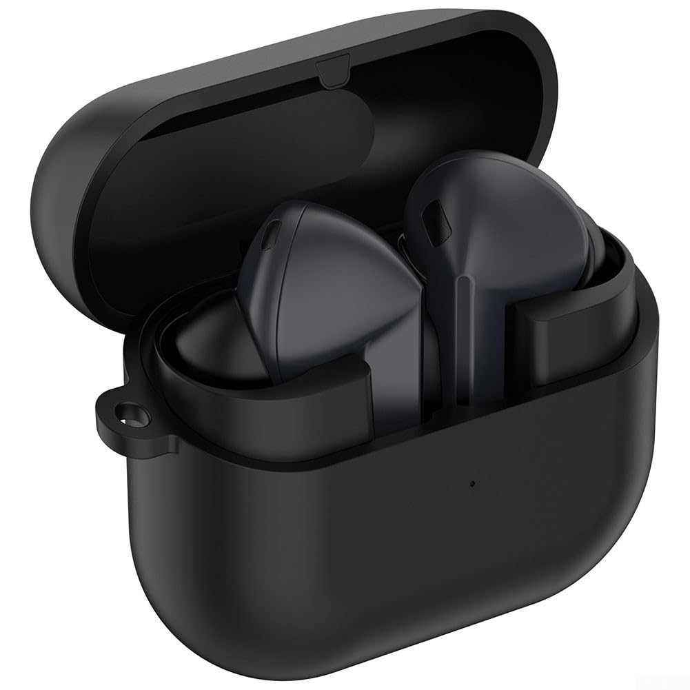 Zapasowe etui ładujące do Samsung Galaxy Buds3 FE R420 - kompaktowa ładowarka z kablem i przyciskiem parowania - wytrzymałe etui ABS czarno-białe 59 x 49 mm (biały)