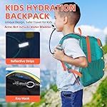 10L Kids Hiking Backpack, Small Waterproof Travel Daypack for Camping, Lightweight Pack for Boys or Girls Ages 4-12 (Green) - Image 3