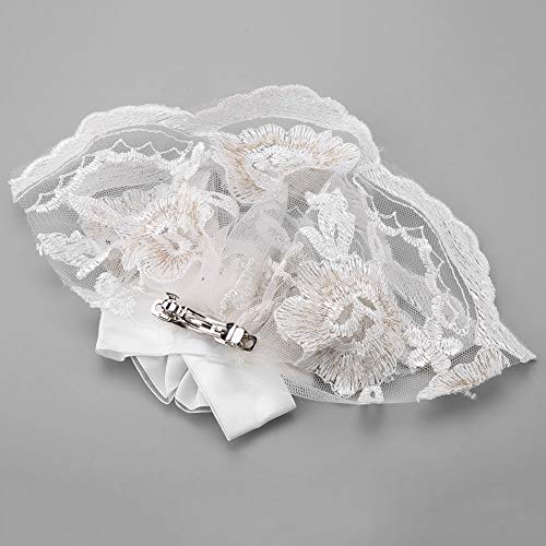 Miniatura 7 de Vestido De Velo De Novia Para Mascotas, Tocado De Flores Para Perros Accesorio De Clip De Velo De Lazo De Diamante Para Gato De Perro Mascota