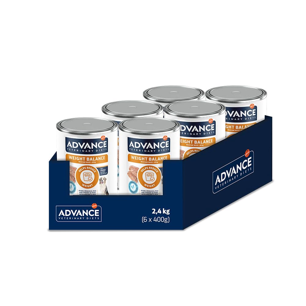 Advance Diets Comida Húmeda para Perros - Weight Balance - 6 latas x 400g