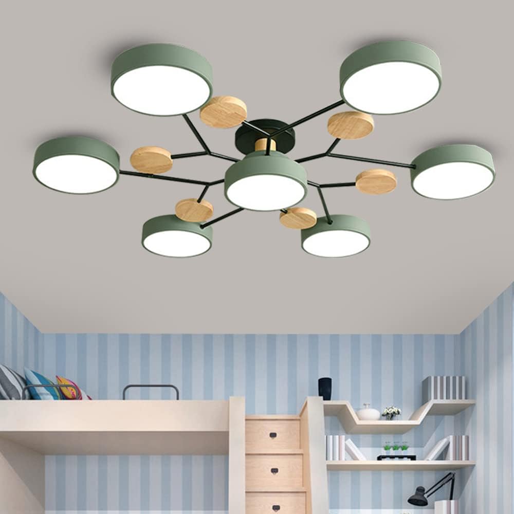 Dimensions of the Liudefa 7-Light LED Ceiling Light Fixture