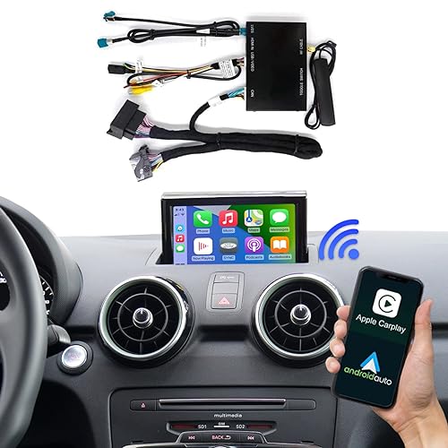 Road Top Wireless Carplay Android Auto for Audi A1 2013-2018 Year with RMC System, Carplay Retrofit Kit Decoder