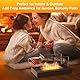 Ethanol Tischkamin mit Smores Kit, Bioethanol Tischfeuer Tischfeuerstelle Gartenfackel für Indoor Outdoor Mini Kamin mit Grill Zubehör Deko für Party Garten Patio Terrasse
