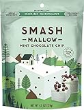 Mint Chocolate Chip by SMASHMALLOW | Snackable Marshmallows | Non-GMO | Organic Cane Sugar | 100 calories | (4.5 ounce)
