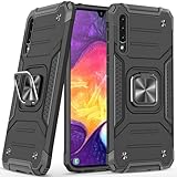 Dionsibei for Samsung Galaxy A50 Case A50S A30S Military Grade Built-in Kickstand Case Holder Armor Heavy Duty Shockproof Cover Protective for Galaxy A50/A50S/A30s Phone Case Black