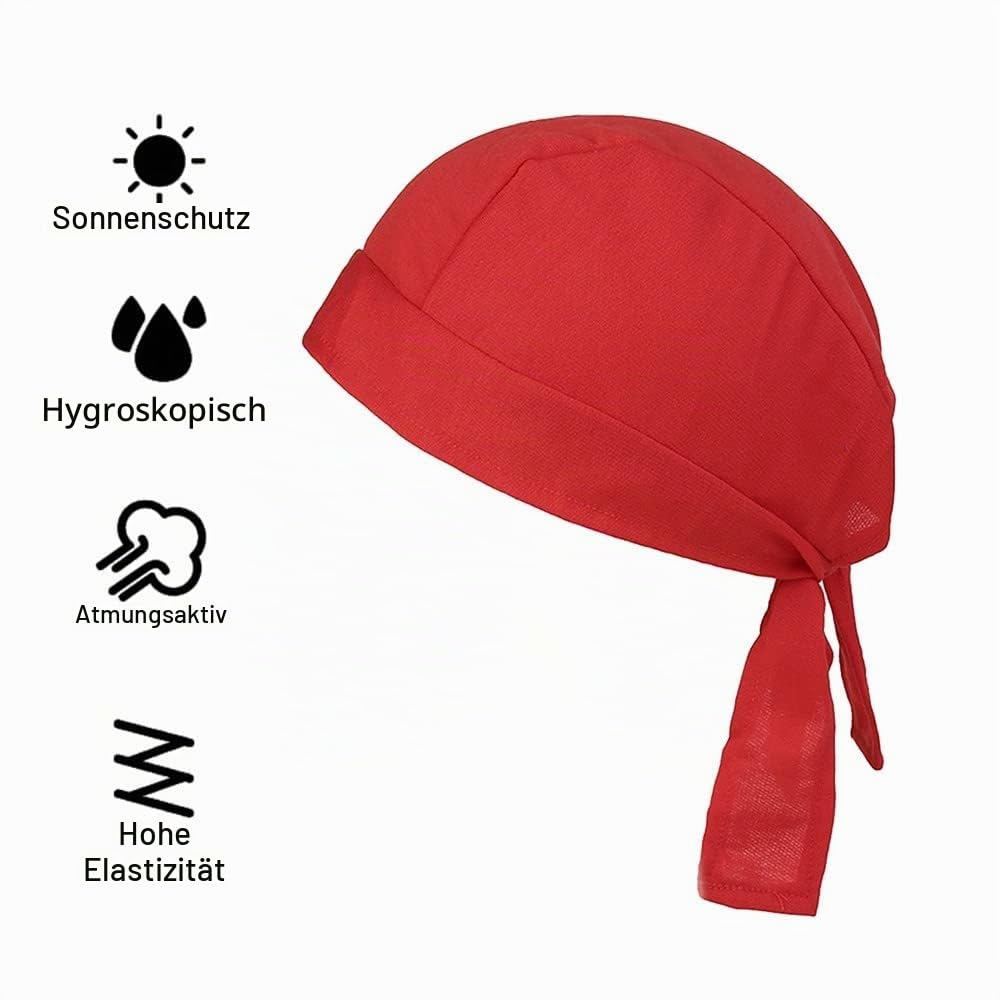 DONGKER DOO Rag Dew Rags, 6 Stück Durag-Kappe für Herren, DOO-Tuch für Herren, Atmungsaktiv Bandana Cap Laufmütze für Kopfumfang von 55-58 cm Männer und Frauen