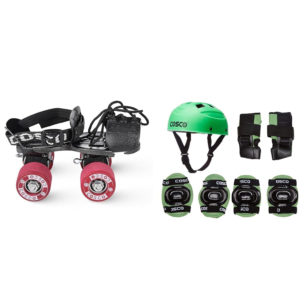 Cosco Tenacity Unisex Super Outdoor Wheel Roller Skate, Senior (Multicolor),Cosco 4-in-1 Junior Plastic Protective Kit (Multicolor)-picture-10