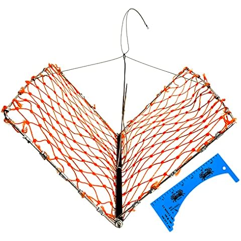 Palmyth Folding Castable Crab Trap with Bait Clip and Crab Gauge Cover