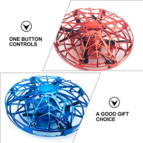 CLISPEED 2 Pcs Mini Drone Ufo Controlado Manualmente Brinquedo Bola Voadora Com Sensor Automático de