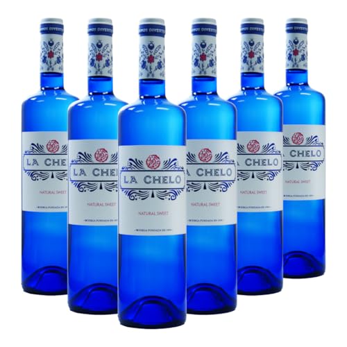 La Chelo Natural&Sweet - Vino blanco dulce - Caja de 3 o 6 botellas -100% malvar - Frutal, fresco y equilibrado (6 botellas)