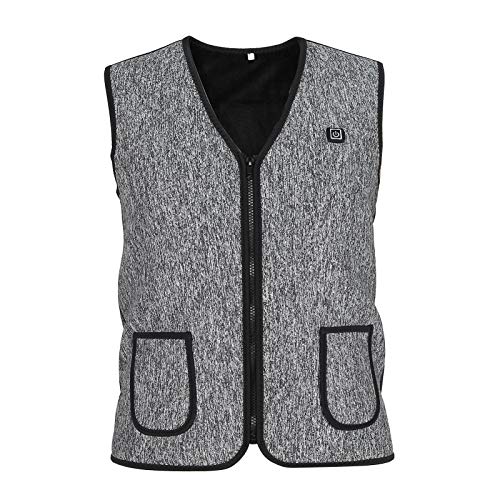 Beheizte Jacke, weiche, leichte, beheizte Kleidung, elektrische, warme Kleidung für den Outdoor-Sport(XXL) Cover