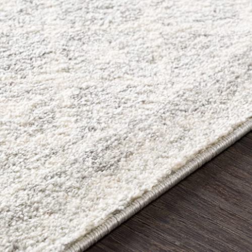 Harput 5' 3" X 7' 6" Moroccan Bohemian Pattern - Farmhouse Area Rug - Rectangle - Polypropylene - Light Gray, Medium Gray, White #TOP5