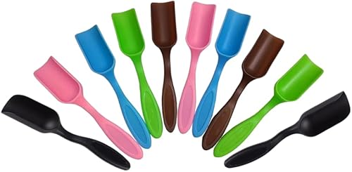 10 mini palas NINGDAN de plástico, mini pala de jardinería cucharas de tierra, herramientas de trasplante de excavación de cultivo para suculentas