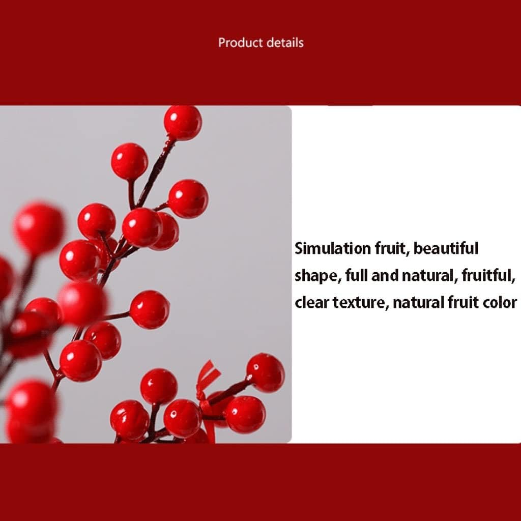 Eleganter Blumenstrauß aus künstlichen roten Beeren, Weihnachtsdekoration