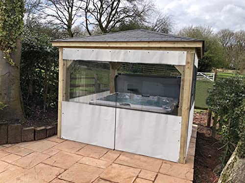 AKON Curtains Track Custom Size Clear Gazebo Curtains | Made