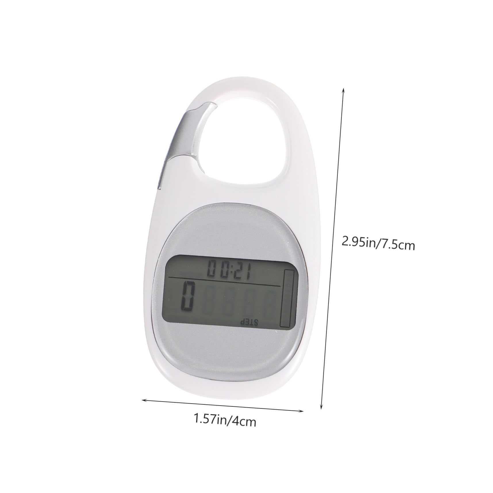 YARNOW 2pièces Compteur De Professionnel Portable Podomètre Pratique pour Activités De Plein Air Calories Distance Accessoire De Voyage Multifonctionnel