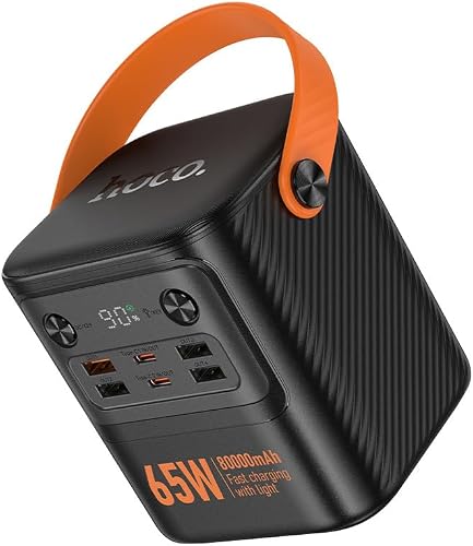 DT.Hoco J152 Pro Power Bank 80000mAh 65W with LED Lamp