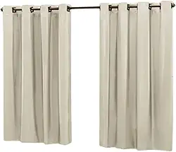 Cortina Blackout Corta Luz 2,20m x 1,30m para Sala e Quarto | Blecaute em Tecido de Qualidade | Decoração com Diversas Cores Disponíveis (Bege, 2,20m X 1,30m)