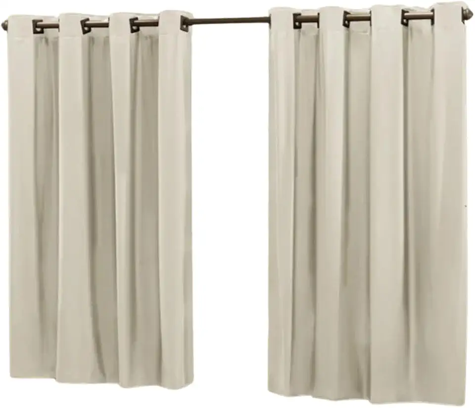 Cortina Blackout Corta Luz 2,20m x 1,30m para Sala e Quarto | Blecaute em Tecido de Qualidade | Decoração com Diversas Cores Disponíveis (Bege, 2,20m X 1,30m)