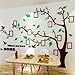 Produktbild Wandtattoo Baum 3D DIY Wandaufkleber Family Stammbaum Fotowand Baum Wandtattoo Wall Sticker mit Bilderrahmen Foto Wandsticker Wanddeko Deko Wohnzimmer Schlafzimmer (Grun Links,L)