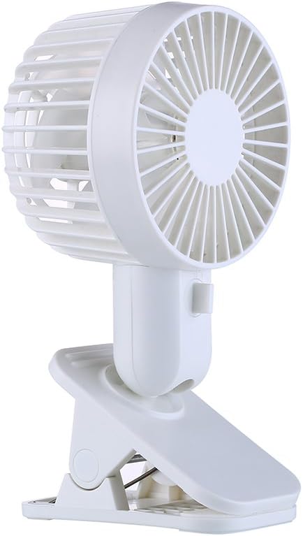 Mini USB Clip-on Fan, Heyjude Mini Fan Table Fans Personal Fan for Car PC Laptop, White
