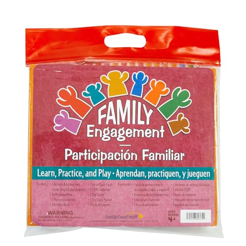 Image of Really Good Stuff Family Engagement Dual Language Reading Kit | Learn, Practice & Play, Pre-K /K