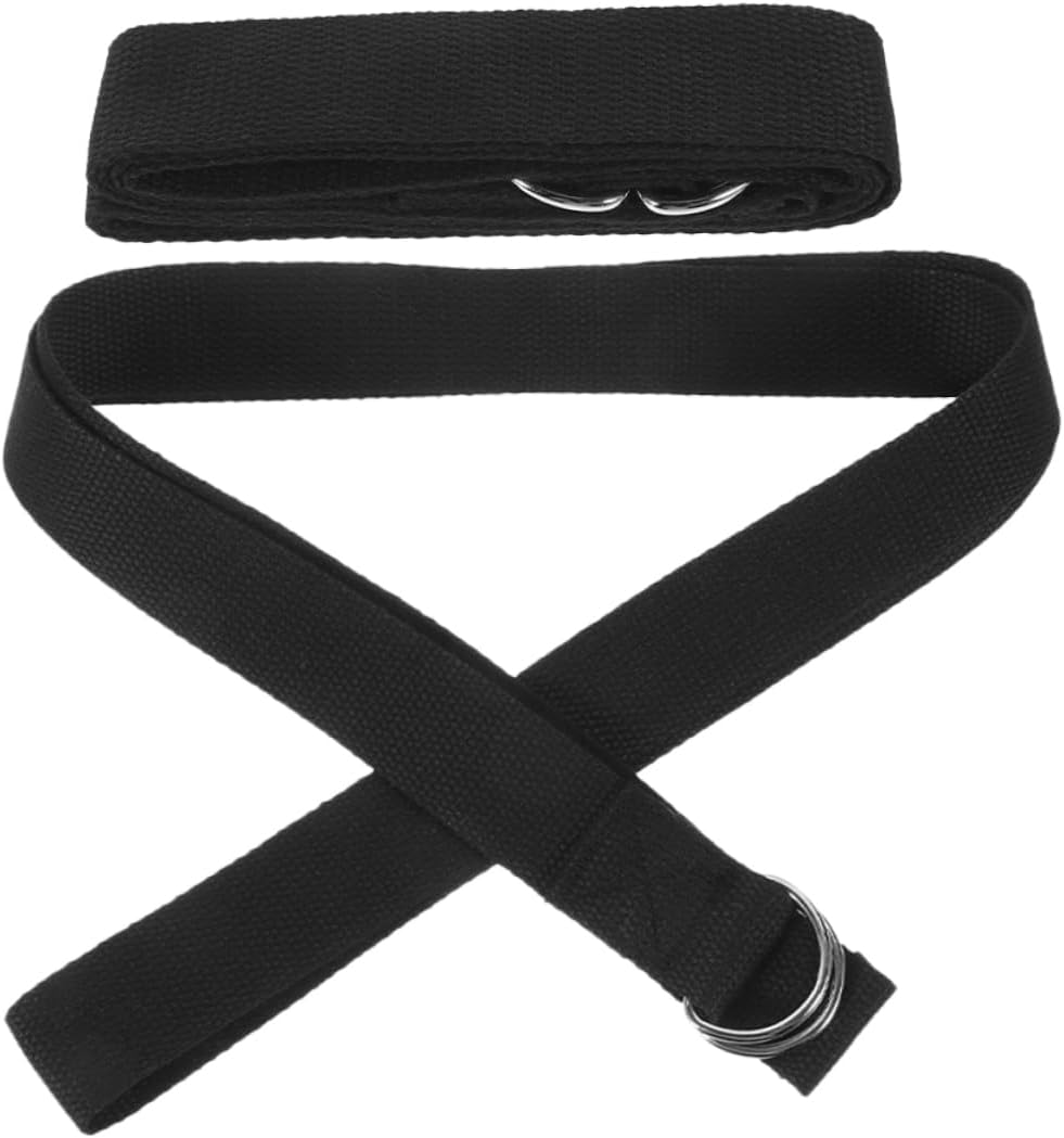 Kisangel 2Pcs Non Elastics Yoga Strap for Home Workout Yoga Band for Strength Flexibility and Stretching Exercises for Beginners and Advanced Practitioners