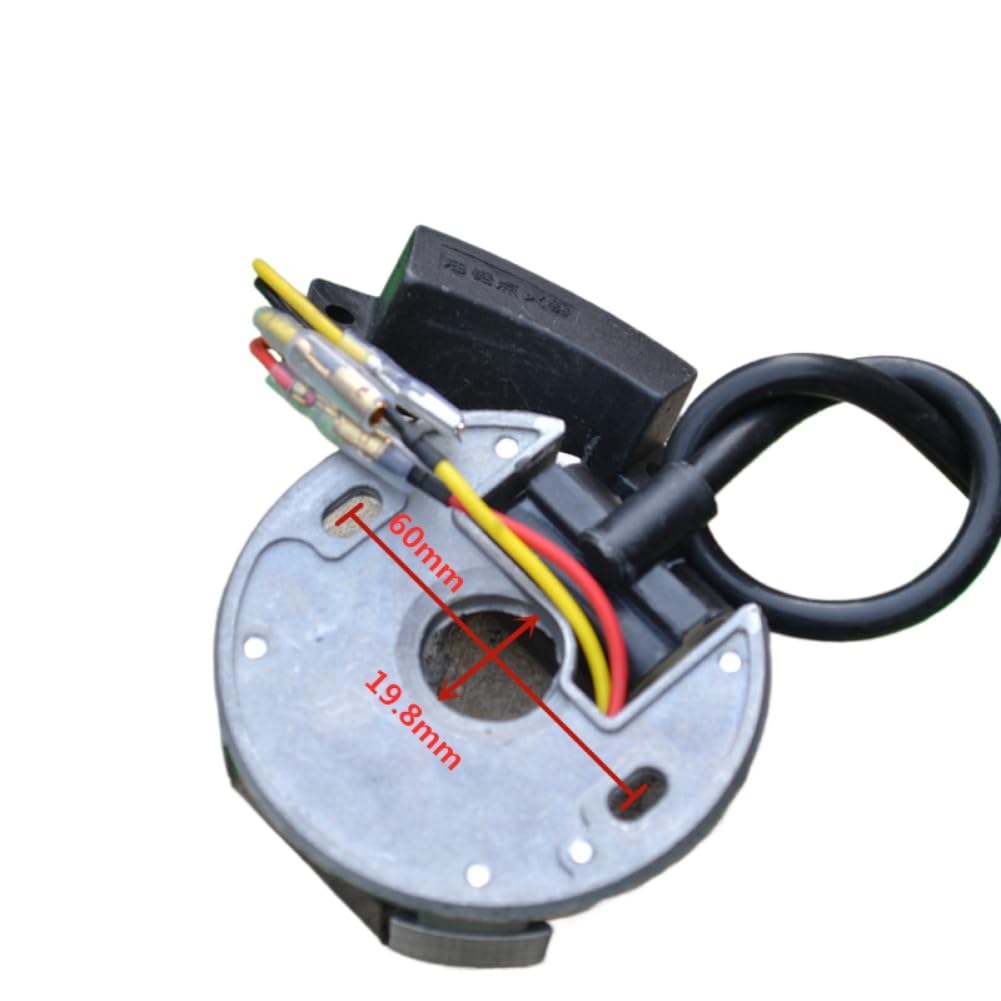 Bobina del módulo de Encendido con Condensador Compatible con YD78 78 7800 YD81 78CC Motosierra de 2 Tiempos Encendedor Condensador Magneto estator