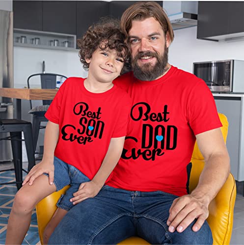 Image of Hangout Hub | Family T-Shirts | Best Dad Son | Set of 2