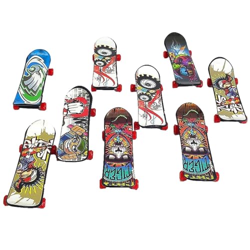 Jongyumo Dedos de skate de juguete, divertidos monopatines de dedos para niños | Skateboard Fingerboards Fingerboards Fingerspielzeug Pack, regalos para niños Fingerskater para adolescentes adultos