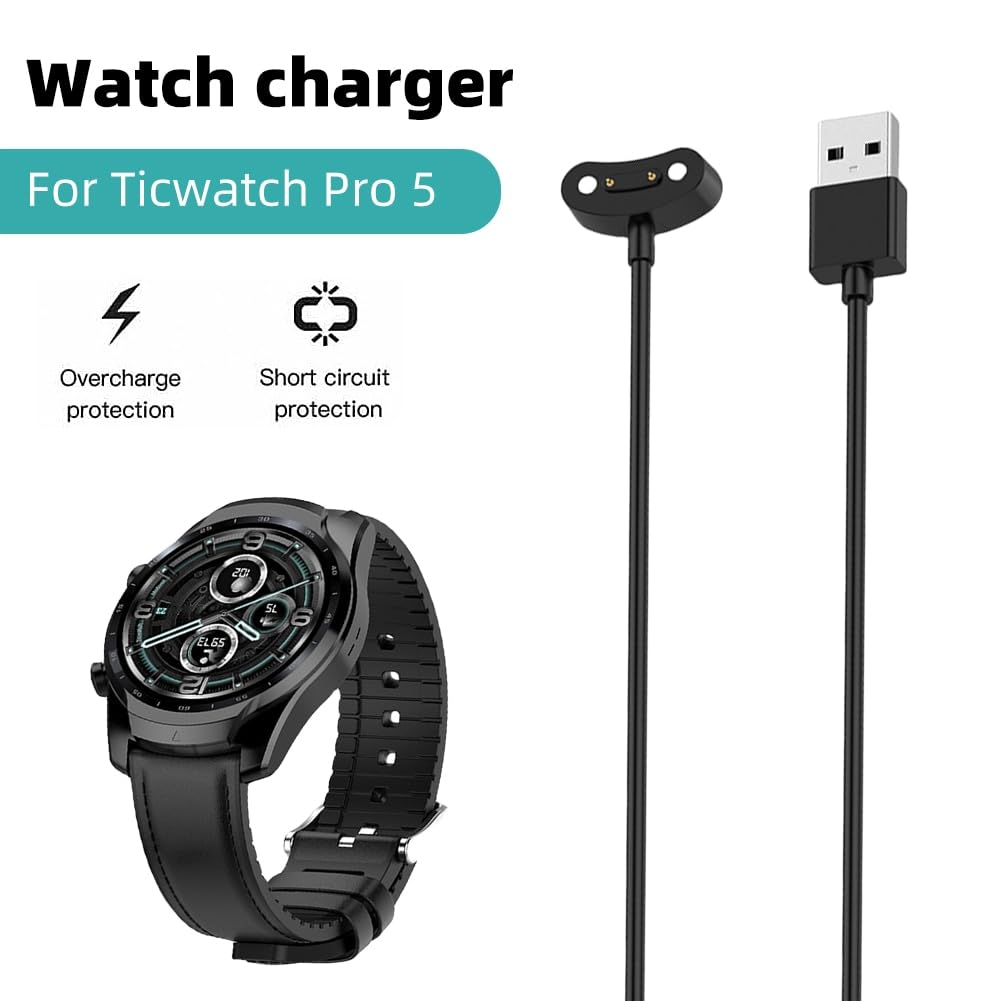 Amazon | For TicWatch Pro 5 充電ケーブル USB充電器 for TicWatch 