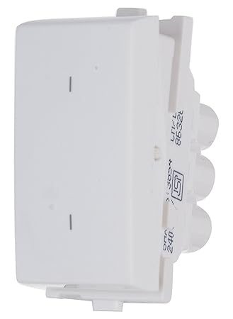 Anchor Penta Modular 2 Way 1 m Switch (White, 6A) - Pack of 10