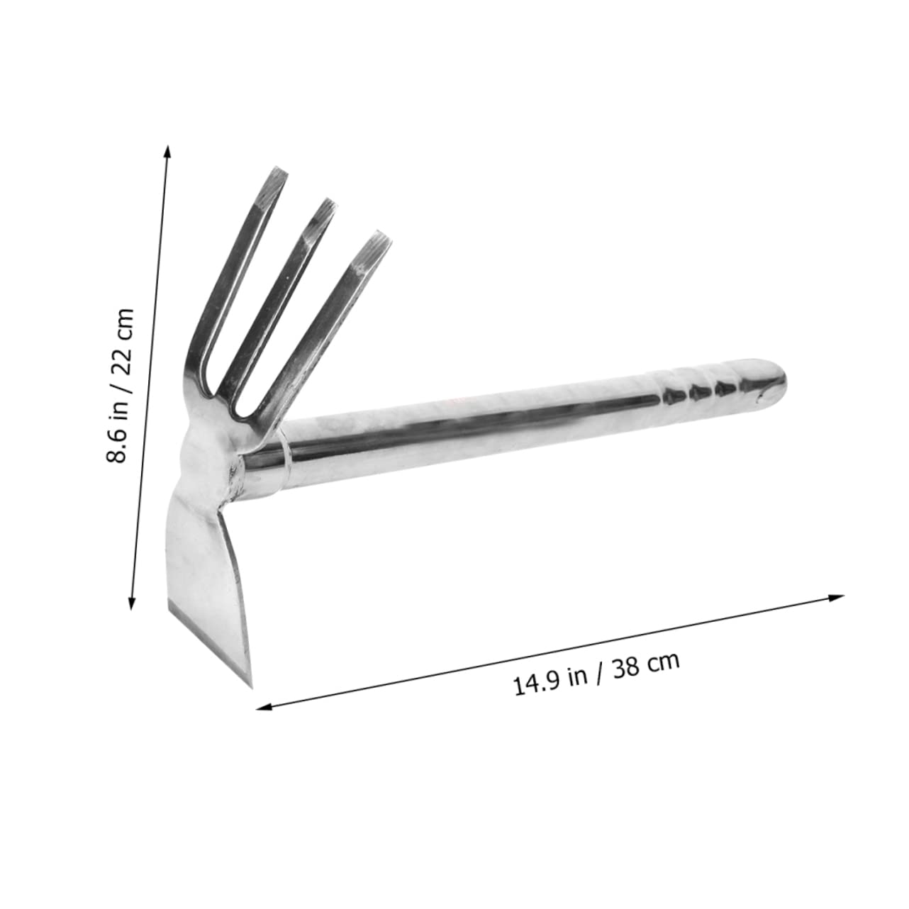 BEBEMOKO Garden Hoe Stainless Steel Tool for Digging and Planting Durable Gardening Gadget for Soil Loosening for Vegetable and Flower Cultivation Great Present for Gardeners