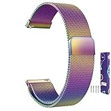 ZZDH Uhrenarmband Edelstahl Mesh Uhrenarmband Metall Magnetverschluss Armband Smartwatch Ersatzband Schnellverschluss Watch Strap Band Für Damen Herren 14mm 16mm 18mm 20mm 22mm 24mm 23mm für Männer Fr