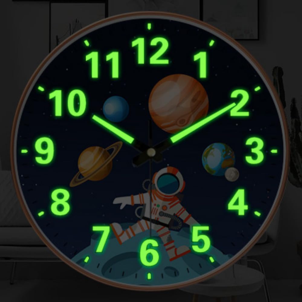 Image of STAR WORK 12 inch Inch Square Silent Non-Ticking Quartz Movement Wall Clock with Analog & Digital Display | Easy-to-Read Numbers | Modern Design for Living Room, Bedroom or Office (R-Fly Venus)