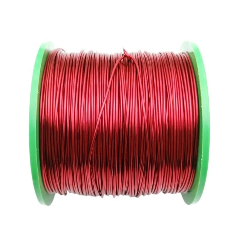 Drut miedziany emaliowany do lutowania poliuretanowego 0,5-1,5 mm 1 kg Lut bezpośredni Bez skrobania do uzwojenia(Red,0.8-1000g)