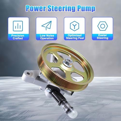 Image of 21-5193 Power Steering Pump with Pulley for 2006-2011 Ridgeline V6 3.5L | Replace 215193 AA121-5193 56110RJEA01 55-5824 36P0855 78-8122