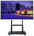 LILIS TV Ständer Universal Mobile TV auf Rädern mit Shelf TV Wagen-Ständer for 60 bis 100 Zoll Flat Panel Curved LCD LED OLED-Bildschirme bis zu 100kg (220lbs)