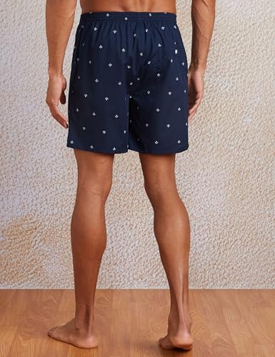 Image of Amazon Brand - Symbol Men's Cotton Printed Boxer Shorts (Combo Pack of 2) Casual | Underwear | Half Pants | Short Pant - Regular Fit with Back Pocket