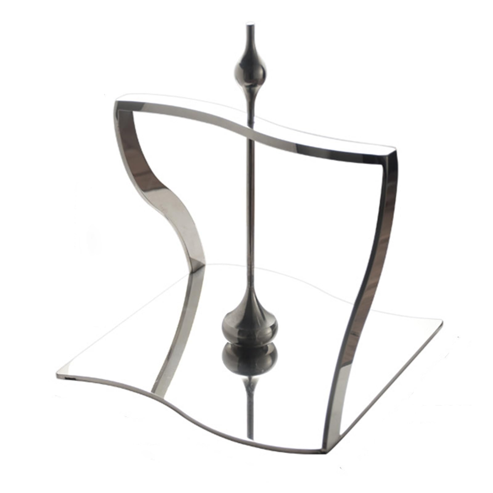 UZAMIRLEX Napkin Holder for Table, stainless steel paper towel holder for the table in the restaurant, decorative napkin dispenser(Silver)