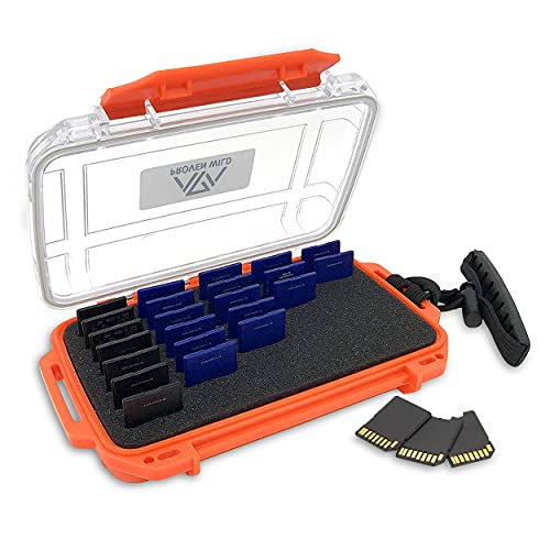 Proven Wild SD Card Holder - SD Card Case Storage Case Waterproof Durable SD Card Holder Case Protector 35 SD Cards - Best Memory Card Holder and Camera SD Card Holder for Sandisk Memory Holder Box