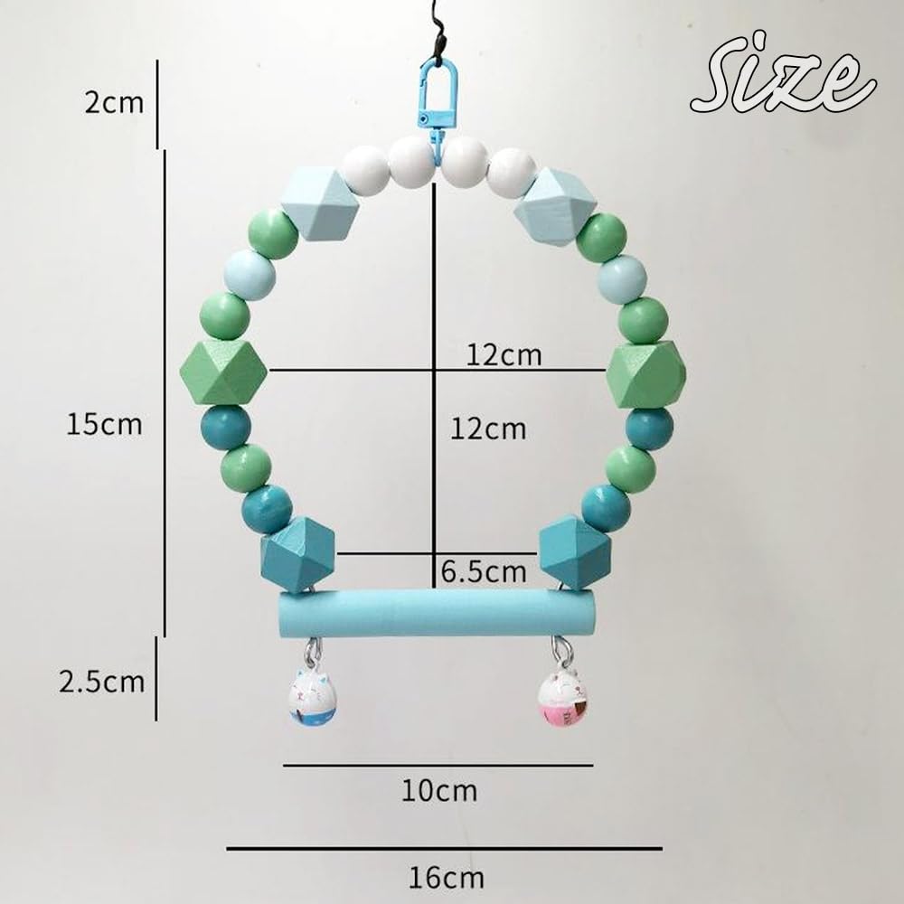 Amazon | moin moin 小鳥 インコ 止まり木 スタンド パーチ フープ 輪