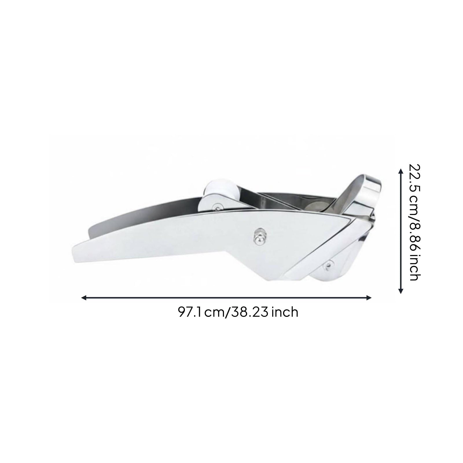 predolo Supporto Ancora Marino Rullo Ancora Staffa Ancora Guida Catena Fermo Catena in Acciaio Inox 316 per Scorrimento Regolare Della Catena Adatto per, Inclinato 30-50kg