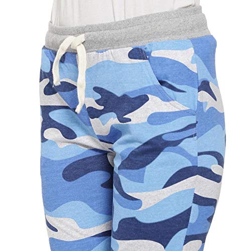 Image of PINACOLADA Camouflage Women Light Blue Track Pants